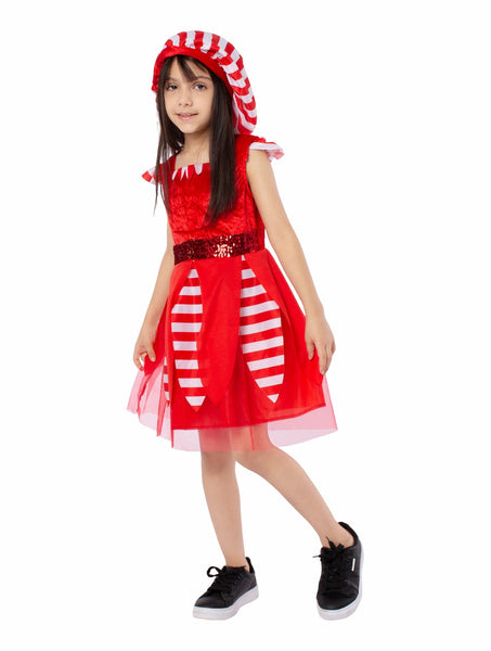 Christmas Red Elf Costume