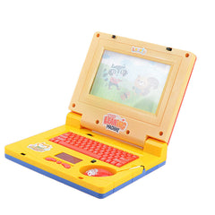 Educational LED Music Laptop Toy - Yellow