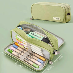 Wide Open Pencil Case Green
