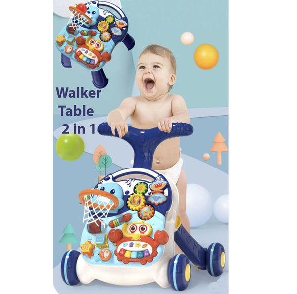 Baby Walker Play Table 2in1