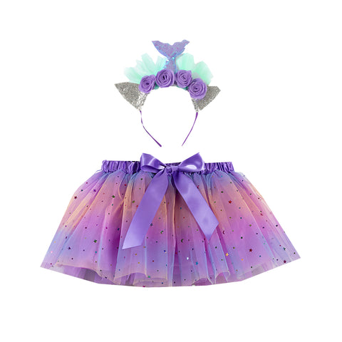 Violet Tutu with Hair Bow