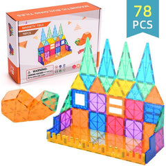 Magnetic Building Tiles 78 Pieces