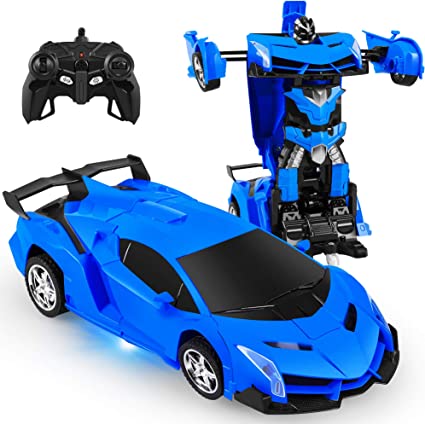 Blue Robot Car 2 in 1 Transform Toy