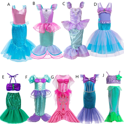 Mermaid Costume Fancy Dress Princess Ella