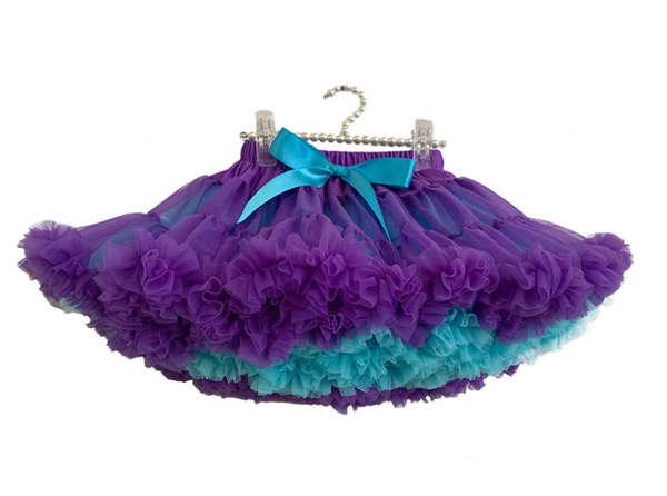 Girls Purple and Blue Tutu Skirt