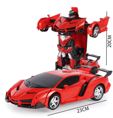 Red Robot Car 2 in 1 Transform Toy