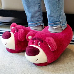 Pink Bear Winter Warm Slipper