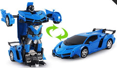 Blue Robot Car 2 in 1 Transform Toy