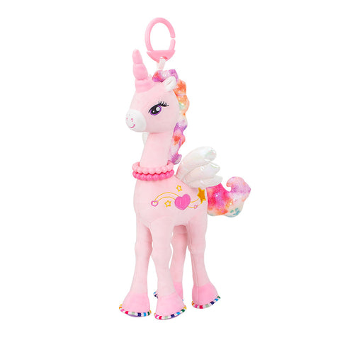 Pink Unicorn Bed and Stroller Toy