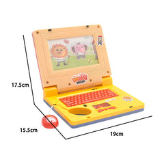 Educational LED Music Laptop Toy - Yellow