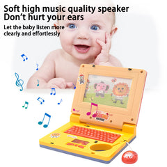 Educational LED Music Laptop Toy - Yellow