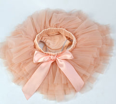 Baby Girls Gray Tutu Skirt with Flower Headband