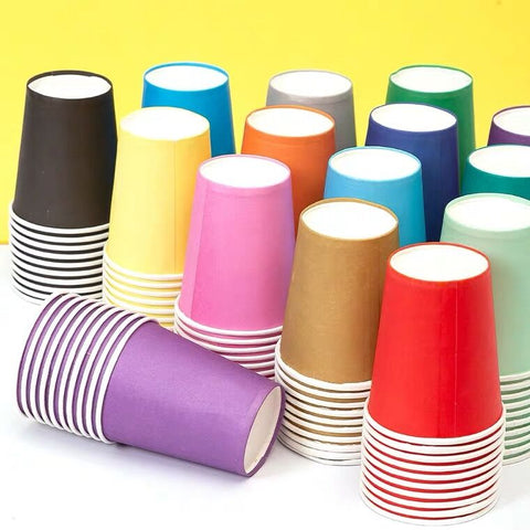 50 colored Craft Paper Cups