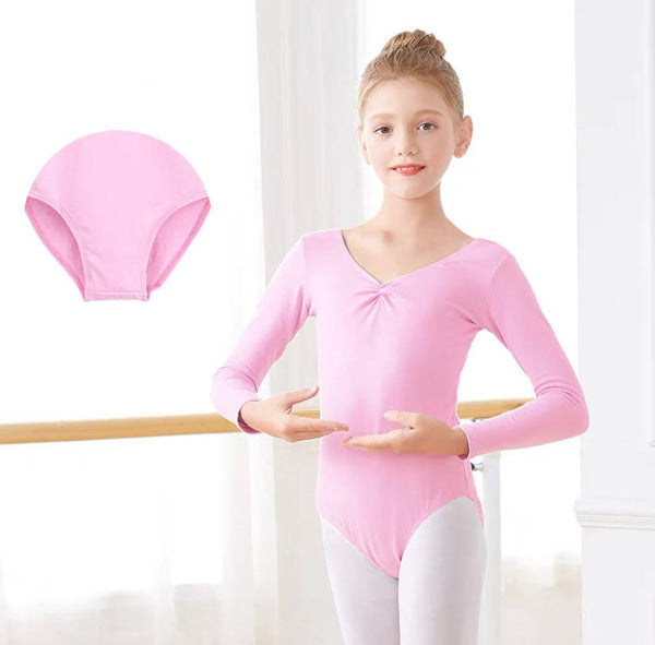 Pink Long Sleeve Pull-On Leotard