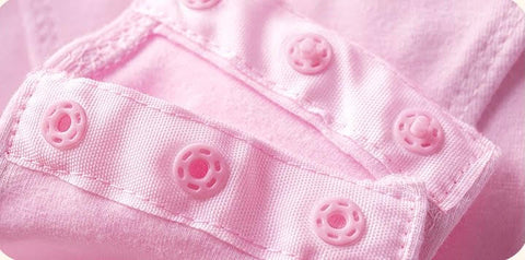 Pink Short Sleeve Buttons Crotch Closure Leotard
